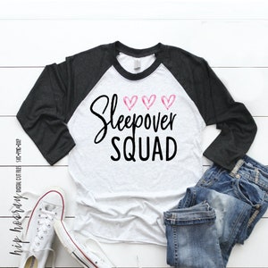 Sleepover SVG PNG Squad Sleepover Sublimation Print Watercolor - Etsy