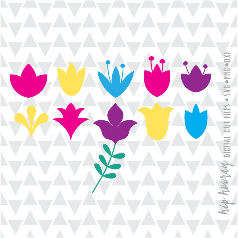 Download Easter Spring Tulip Cut File Flowers SVG DXF EPS png Files ...