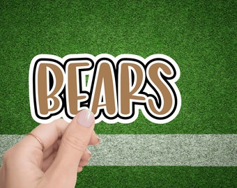 Bears Sticker SVG Digital Download Cut File  Football Soccer Team Basketball Baseball Mascot Track  School Mom Cricut Silhouette Iron On