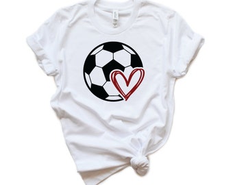 Soccer SVG Ball Heart FBC High School Spirit Middle Junior Mom T-Shirt Design Mascot Tailgate Shirt Fall Club Cricut Cut Files Silhouette