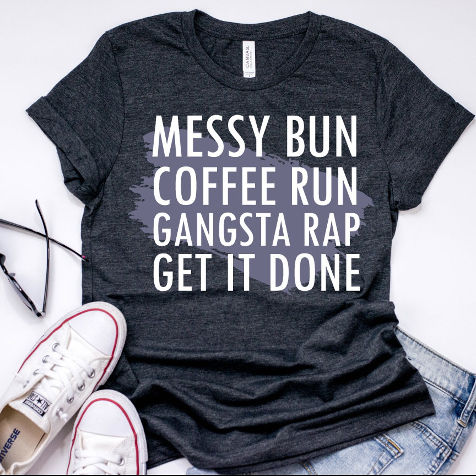 Download Messy Bun Coffee Run Gangsta Rap SVG Chaos Coordinator Mom ...