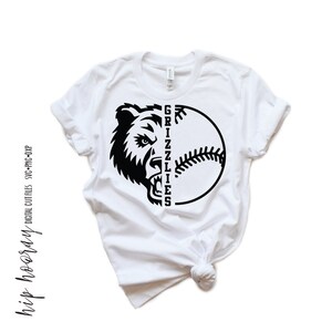 Grizzles Baseball SVG Fastpitch Softball Tee Ball Little League Tball Mom Dad Baller Lady Team Spirit Tee shirt Silhouette Vinyl Cricut