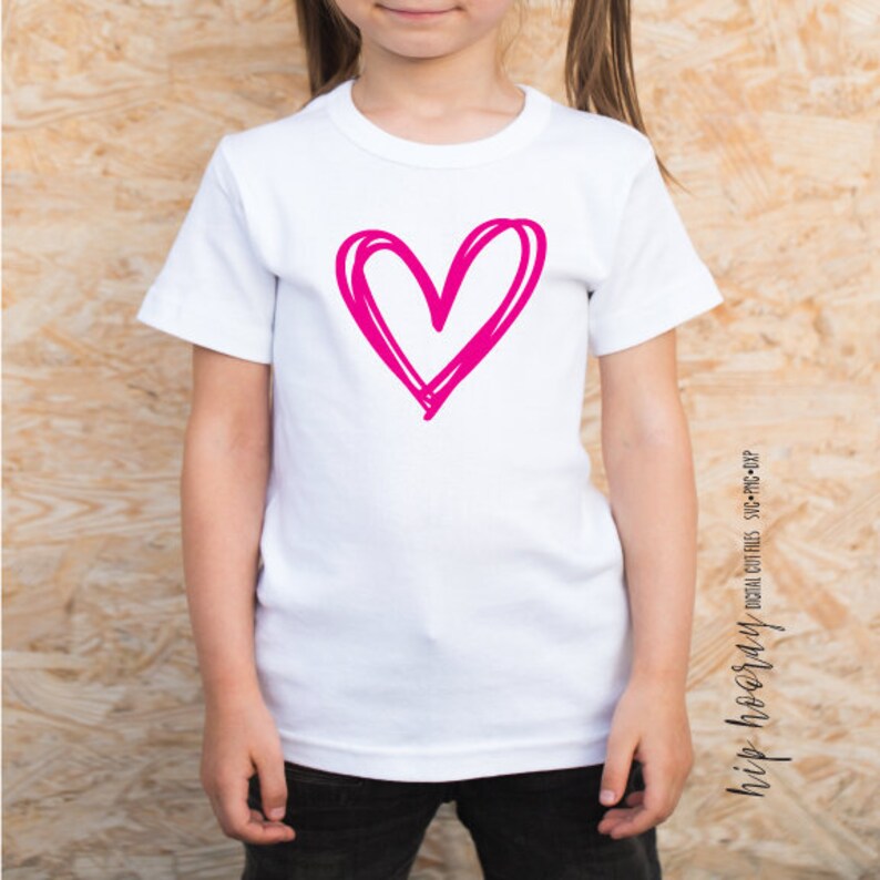 Download Heart svg hand drawn love girl shirt clipart valentines ...
