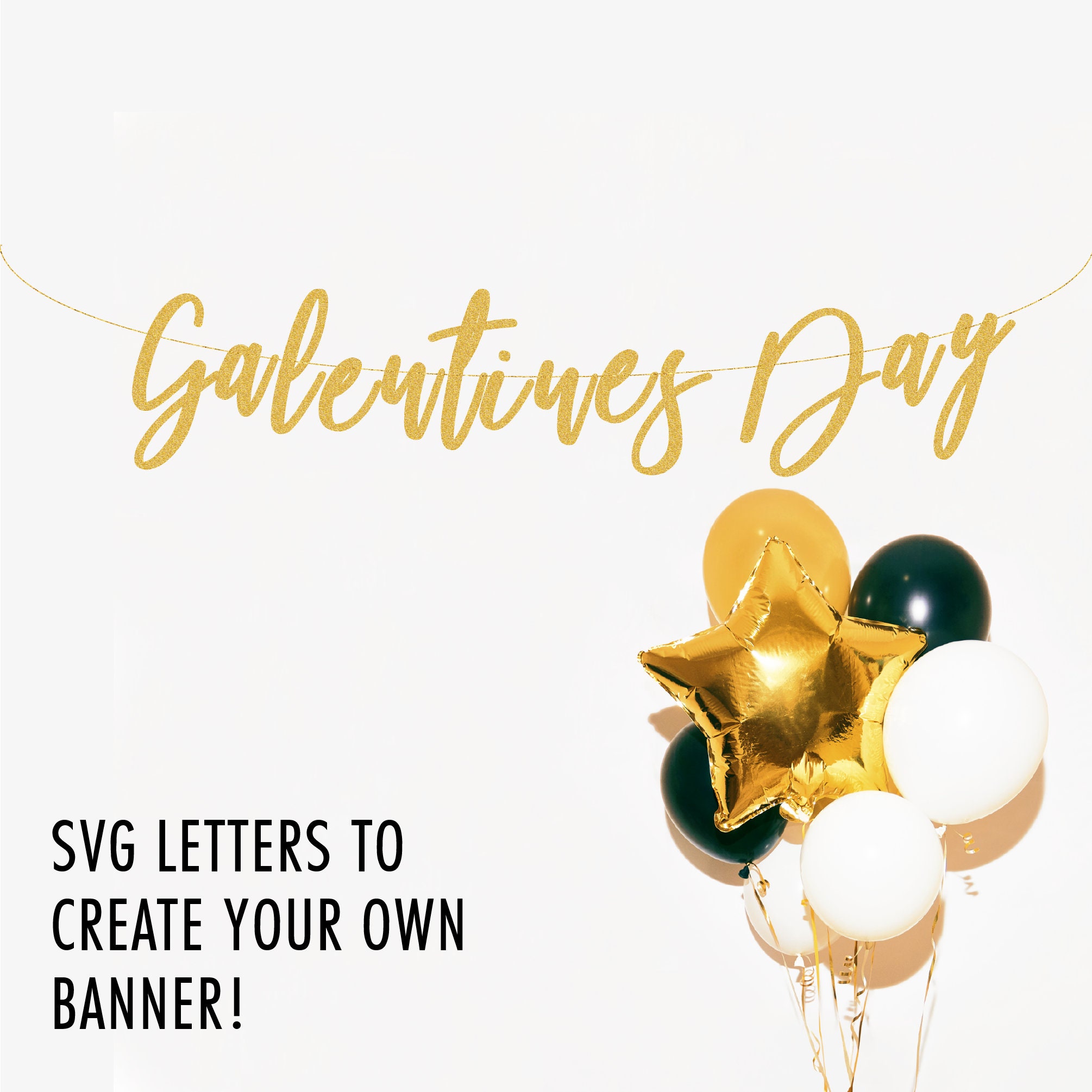 Galentine's Day Banner SVG Valentines Day Heart PNG | Etsy