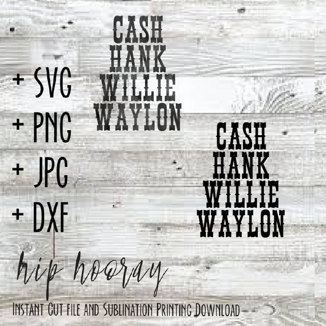 Cash Hank Willy Waylon SVG I Love My Country USA States Music America ...