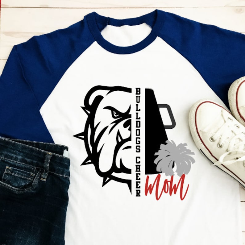 Bulldogs Cheer Cheerleader SVG Tailgate Mom Shirt Fall Friday | Etsy
