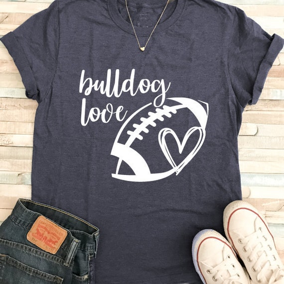 Download Bulldog Love Bulldogs SVG Football SVG Bulldog T-Shirt ...