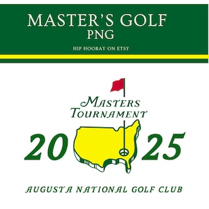 Masters Golf PNG Augusta Golf Club GA Amen Party Trendy Preppy Golf Cart Cocktail Club Golf Letni projekt Wieczór panieński
