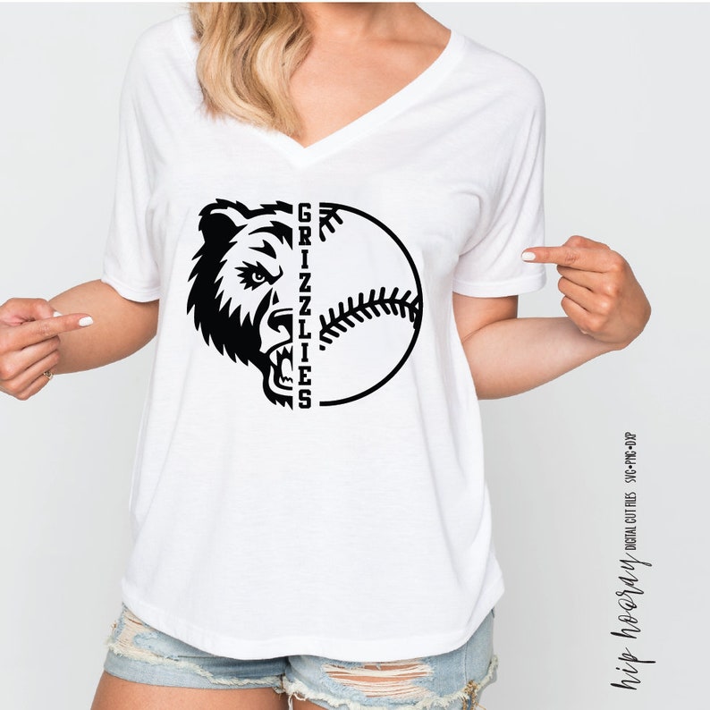 Grizzles Baseball SVG Fastpitch Softball Tee Ball Little - Etsy