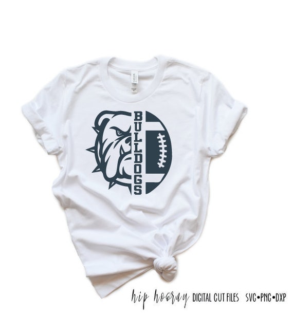 Bulldogs Football SVG Tailgate Grunge SVG Mom Shirt Fall Friday Night Lights College Bulldog Mascot Team Spirit Iron on tshirt vinyl clipart