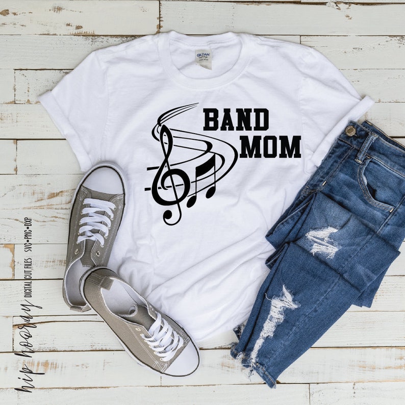 Band Mom Svg Music Marching Band Music Note Dad Tshirt Etsy
