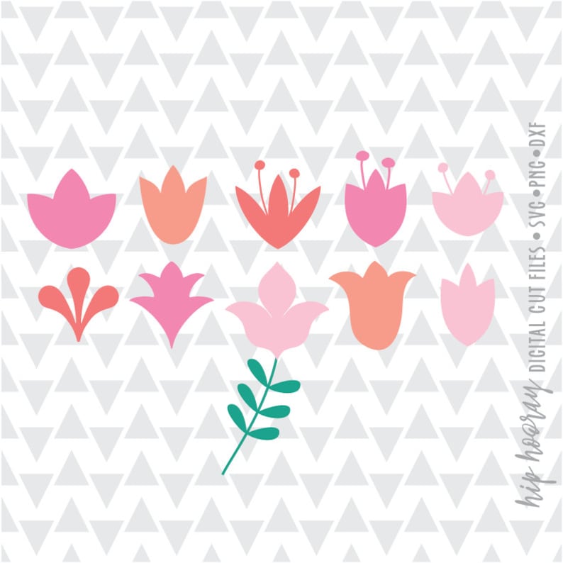 Download Easter Spring Tulip Cut File Flowers SVG DXF EPS png Files ...