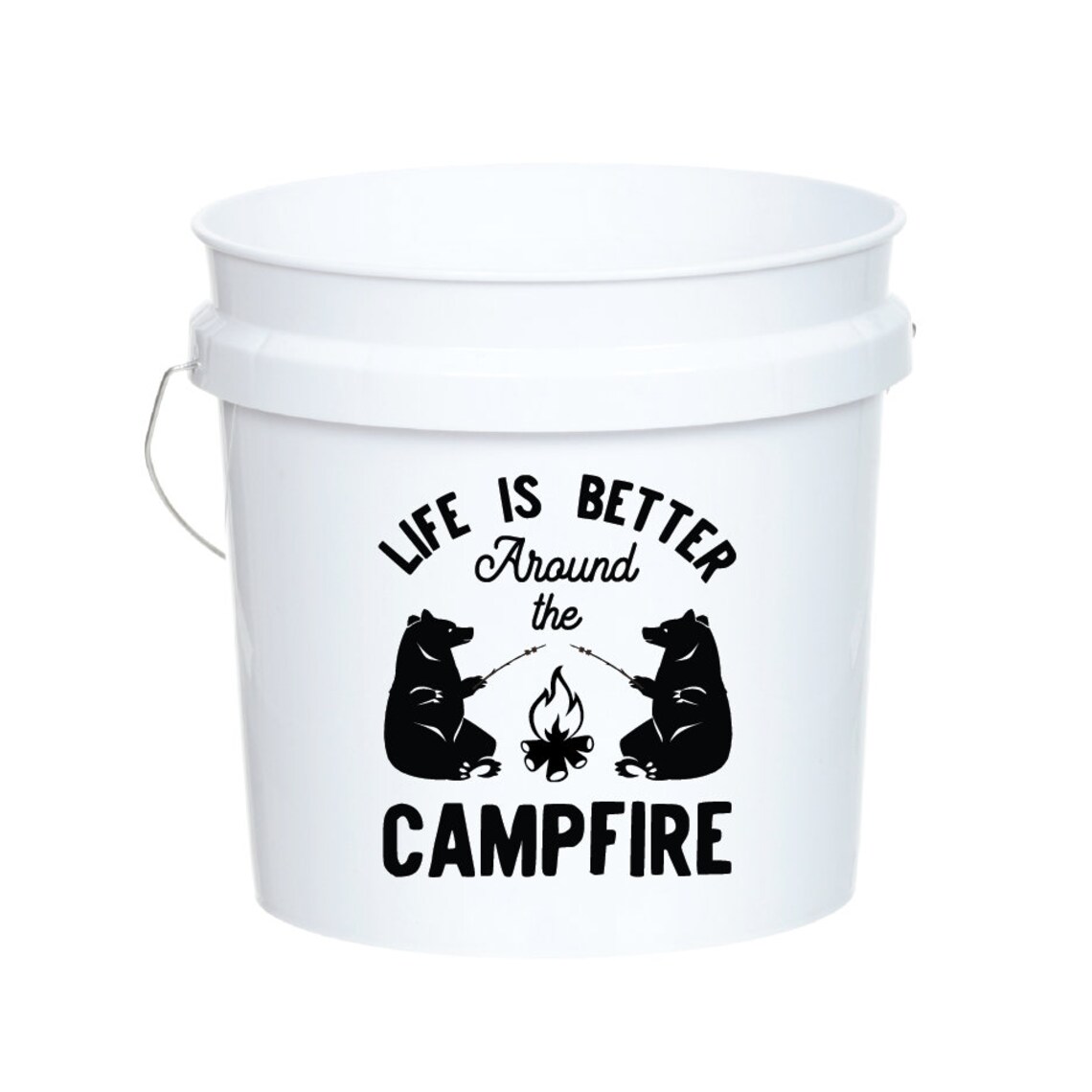 CampFire campfire SVG Camping Pail Bucket Outdoor Adventure Etsy