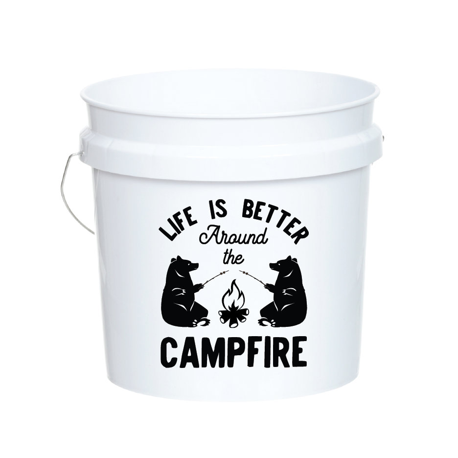 CampFire campfire SVG Camping Pail Bucket Outdoor Adventure Etsy