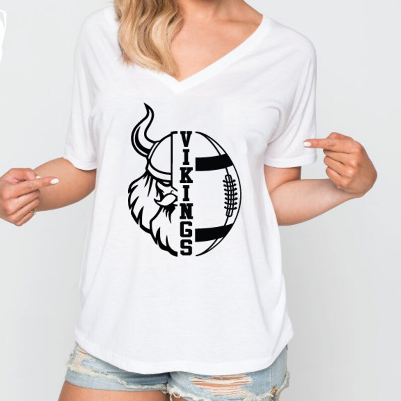 Download Vikings SVG Football SVG Viking Mom T-Shirt Design Mascot | Etsy