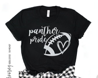 Panther Pride SVG Football SVG Panthers T-Shirt Design Mascot Tailgate Grunge Mom Shirt Fall Friday Night Lights Cricut Cut Files Silhouette