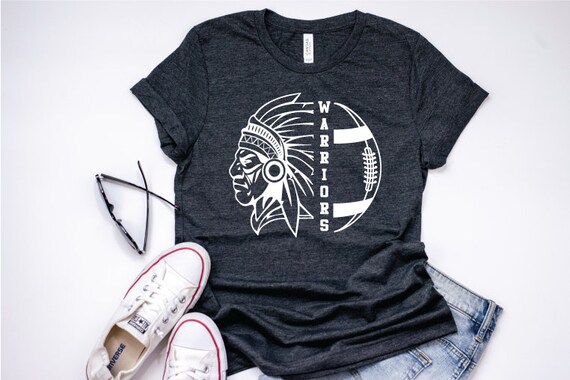 Download Warriors SVG Football SVG Warrior Mom T-Shirt Design Mascot | Etsy