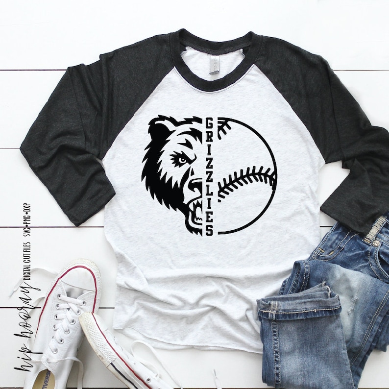 Grizzles Baseball SVG Fastpitch Softball Tee Ball Little - Etsy