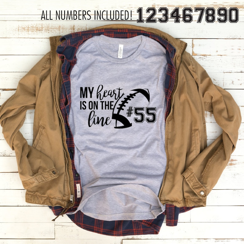 my heart is on the line shirt