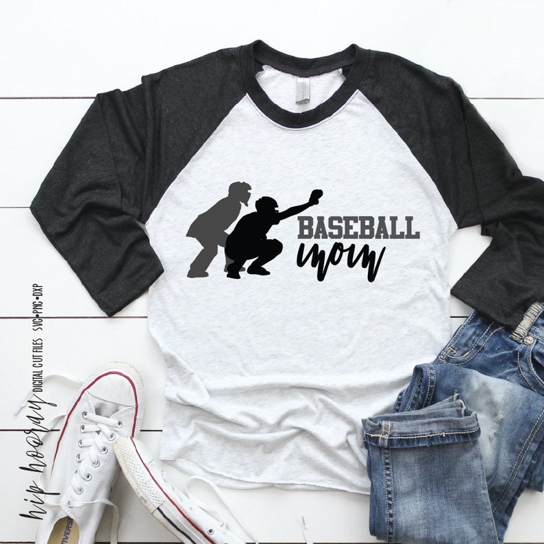 Baseball Mom SVG Catcher Ump Tshirt Heart Mom Little League Etsy