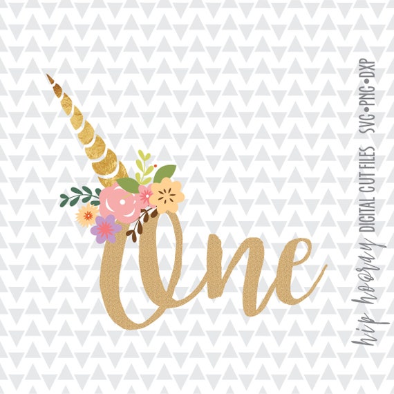Download Unicorn Horn One First Birthday Svg Gold Foil Eyelashes Spring Etsy