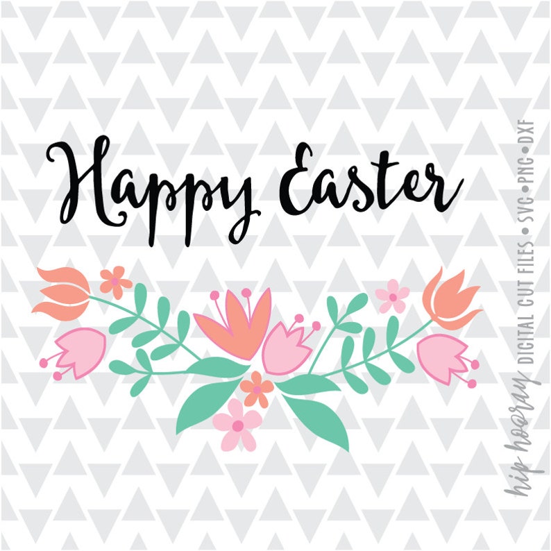 Download Easter Spring Flower Branch Tulips SVG DXF EPS png Files ...