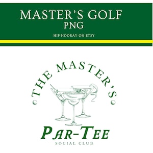 Masters Golf PNG Augusta Golf Club GA Zielona kurtka Impreza Modny Preppy Golf Cart Cocktail Club Golf Letni projekt Wieczór panieński Amen