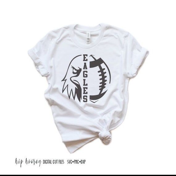 Download Clip Art Eagles Svg Football Svg Eagle T Shirt Design Mascot Tailgate Grunge Mom Shirt Fall Friday Night Lights Cricut Cut Files Silhouette School Art Collectibles