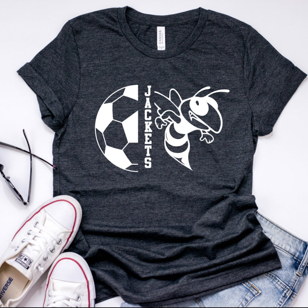 Jackets Yellow Jacket Soccer Club SVG Tailgate Grunge SVG Mom Shirt