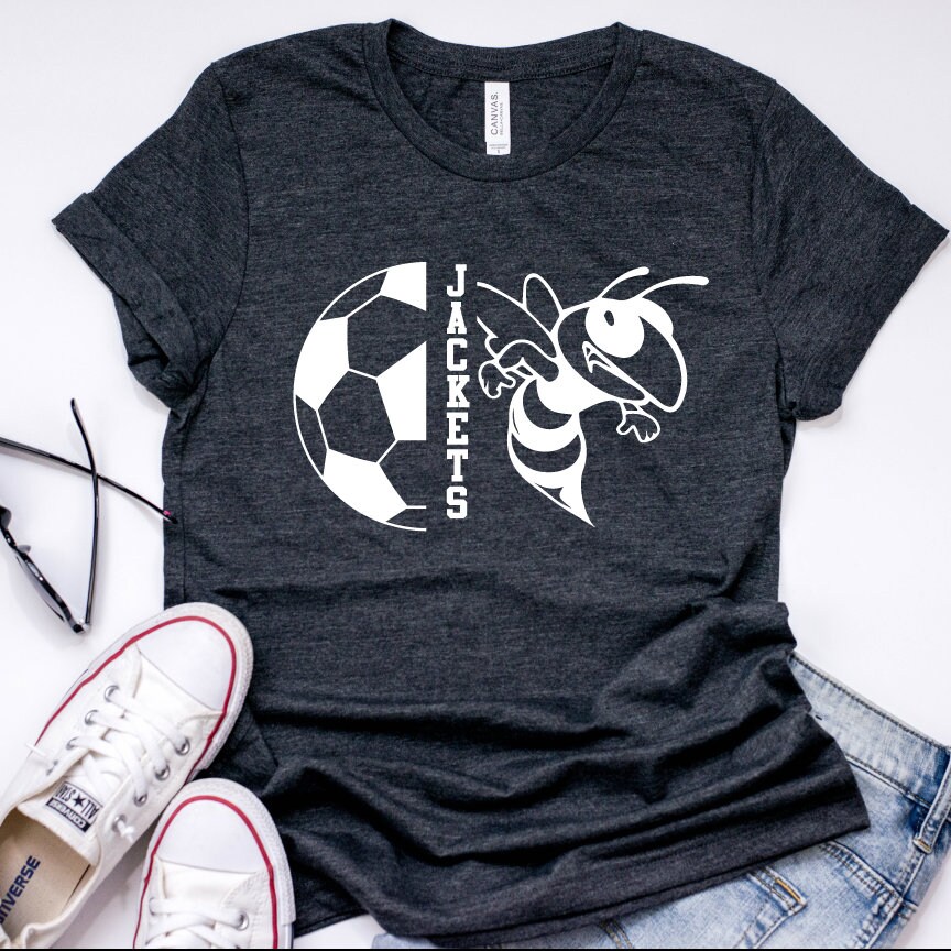 Jackets Yellow Jacket Soccer Club SVG Tailgate Grunge SVG Mom Etsy