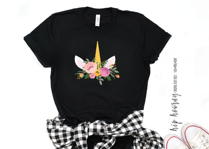 Unicorn Flower Crown SVG Floral Face Horn Eyelashes Face ...