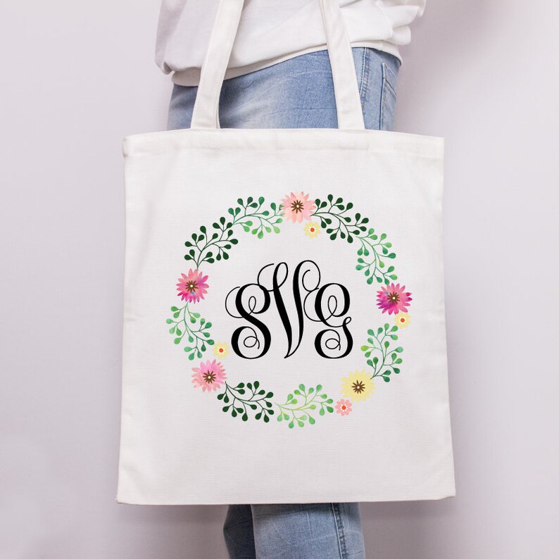 Download Floral Flower Wreath SVG Monogram SVG dxf png ai pdf jpg ...