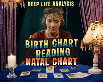 Birth Chart Reading | In Depth Natal Chart Astrology Report + 1 Year Forecast | Personalized Analysis, Love Career Life | Same Day