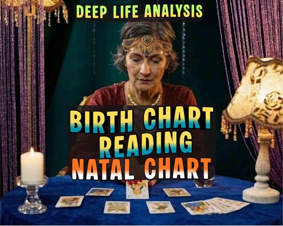 Birth Chart Reading | In Depth Natal Chart Astrology Report + 1 Year Forecast | Personalized Analysis, Love Career Life | Same Day