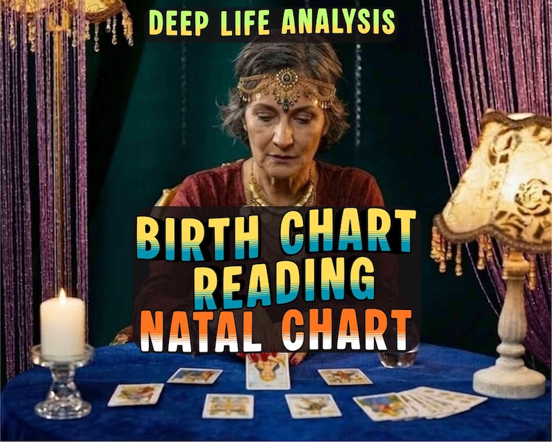 Birth Chart Reading | In Depth Natal Chart Astrology Report + 1 Year Forecast | Personalized Analysis, Love Career Life | Same Day image 1