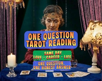 Eine Frage Tarot-Lesung am selben Tag, schnelle psychische Antwort, schnelle genaue Einsicht, Liebeskarriere spirituelle Anleitung