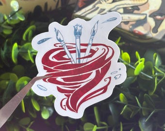 Blut am Uhrenturm Inspiriert Artist x Vortox Sticker