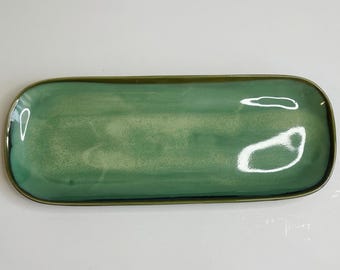 Vassoio/piatto da portata Sango China Nova Green da 31,75 cm (modello fuori produzione) #4935