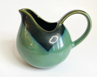 Lattiera Sango China Nova Green da 10 cm (295 ml) #4935, fuori produzione, ceramica vintage MCM