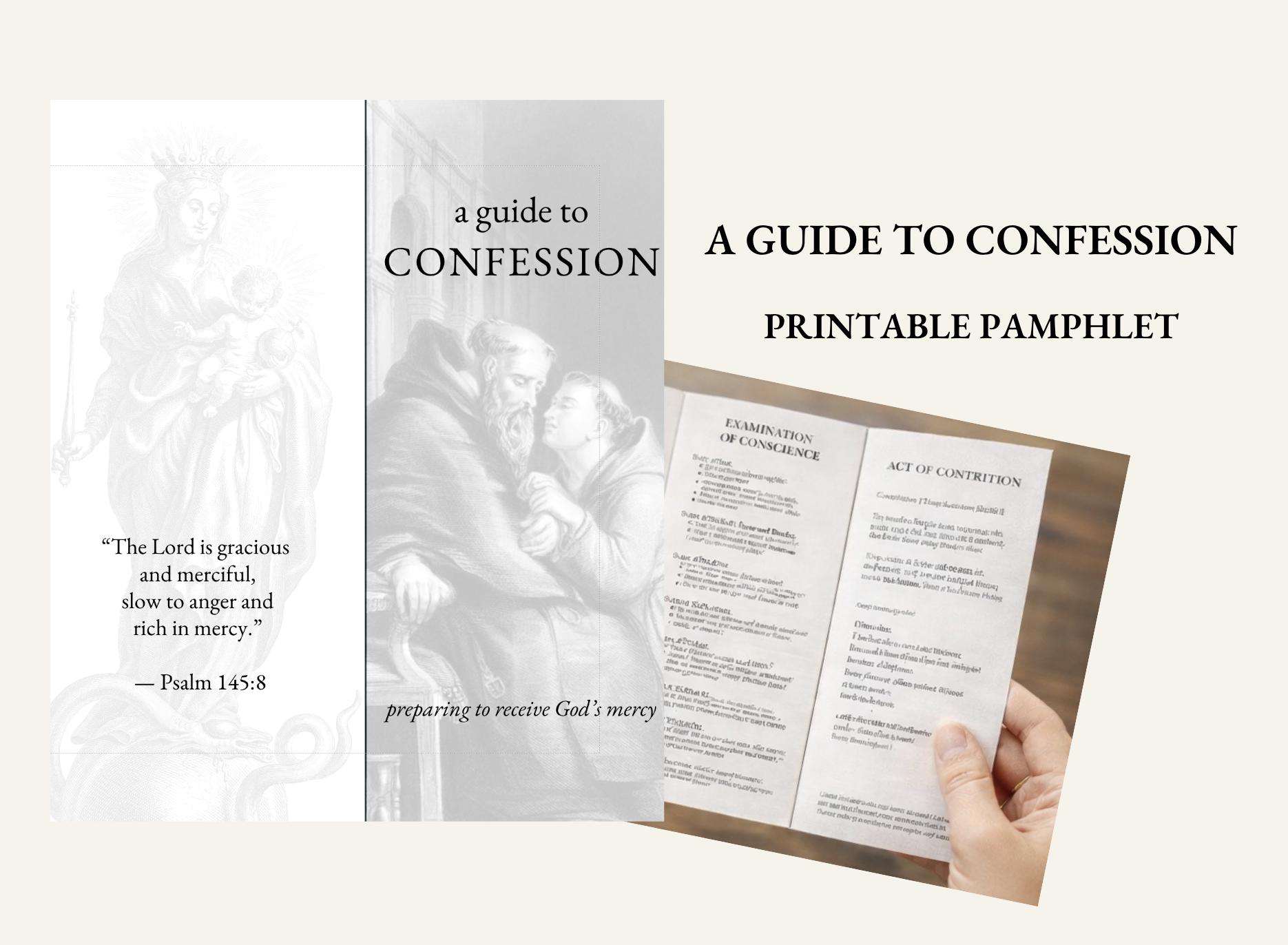 Catholic Confession Guide Printable | How to Go to Confession ...