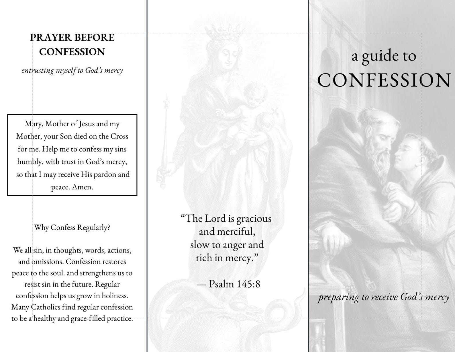 Guide To Confession Catholic Confession Guide Printable | How to Go to Confession ...