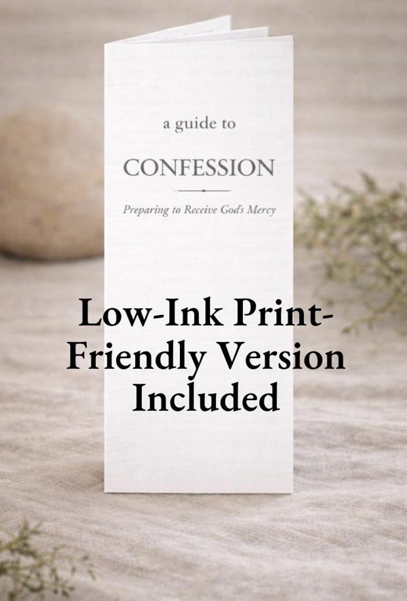 Catholic Confession Guide Printable | How to Go to Confession ...