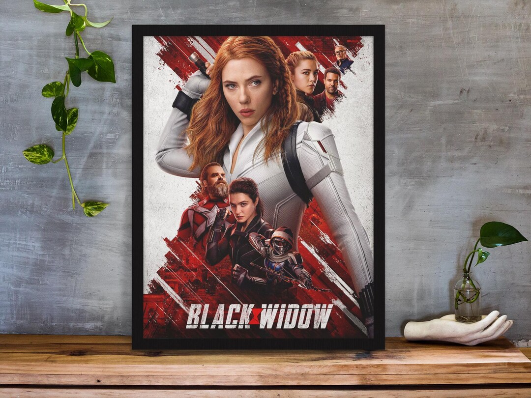 Black Widow Poster, Marvel Movie Wall Art, Natasha Romanoff Print, MCU ...