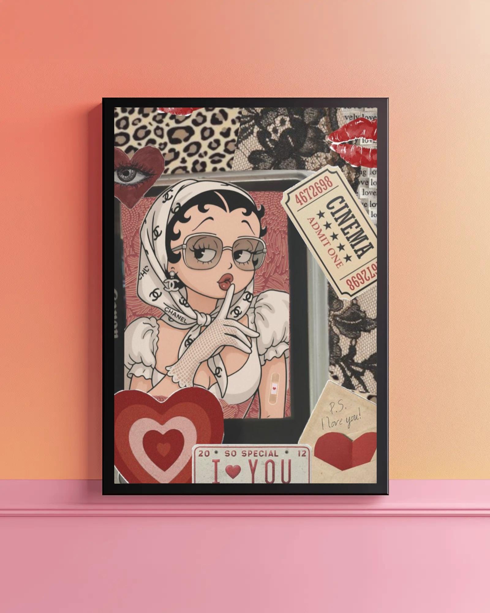 Betty boop poster - Etsy 日本