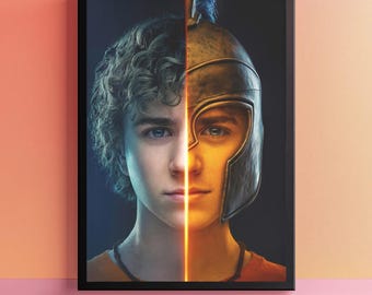 Percy Jackson Poster, Walker Scobell Wall Art, PJO Olympians Print, Greek Mythology Series Poster, Fantasy TV Decor