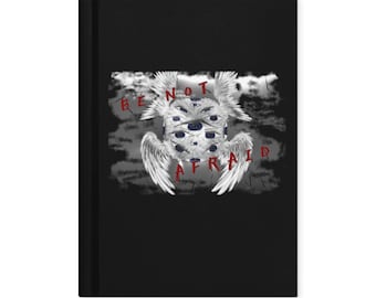 Biblically Accurate Angel Lined Hardcover journal matte, original artwork.