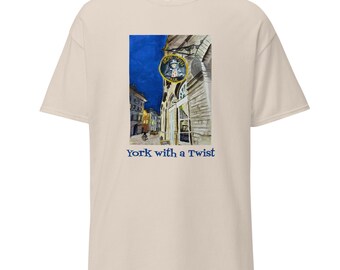 Artful Dodger, York with a Twist Klassiek uniseks T-shirt, York, Engeland, Oliver Twist-thema