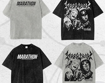 Regalo de fan vintage lavado, camiseta de anime cyberpunk, camiseta de juego de maratón, camiseta de gamer de ciencia ficción, camiseta gótica