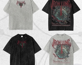 Ropa de calle vintage lavada, regalo para fans, camiseta de pulmón de hierro, camiseta gráfica estética, ropa de calle de sigilismo cibernético, camiseta de terror vintage, Cyber Y2K