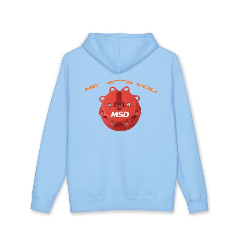 MSD Distributor Cap Hoodie | Automotive Racing Brake Part Graphic image 7